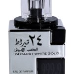 عطر ادکلن بیست و چهار عیار طلای سفید لتافه پرفیومز - 24 Carat White Gold Lattafa Perfumes - بررسی، قیمت و خرید