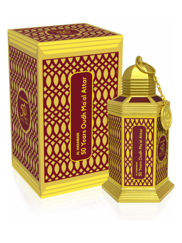 عطر ادکلن فیفتی یِرز عود مع العطر عطر الحرمین - 50 Years Oudh Ma’al Attar Al Haramain Perfumes - بررسی، قیمت و خرید