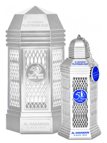 عطر ادکلن ففتی یرز پلاتینوم عود الحرامین پرفیوم - 50 Years Platinum Oud Al Haramain Perfumes - بررسی، قیمت و خرید